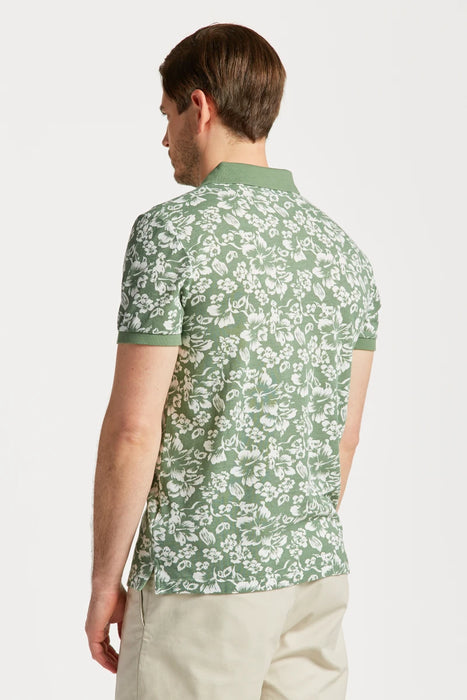 Floral Print SS Pique