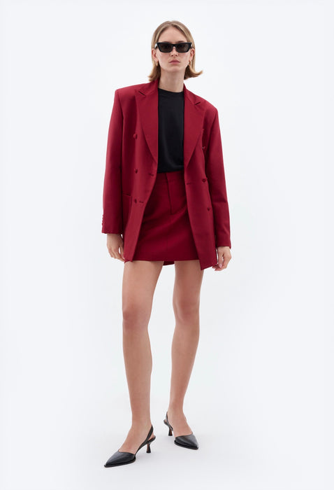 Double Breasted Wool Blazer