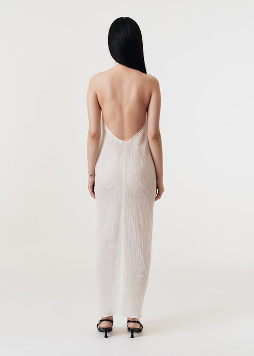 Parchment Silk/Cotton Textured Dress
