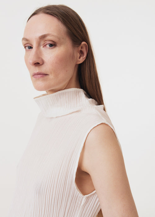 Parchment Textured  Sleeveless Top