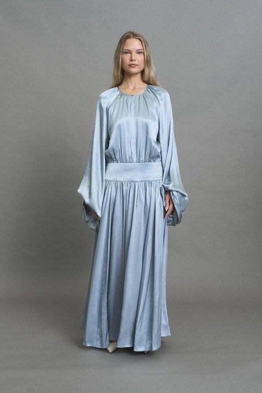 Paula Dress Steel Blue