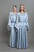 Paula Dress Steel Blue