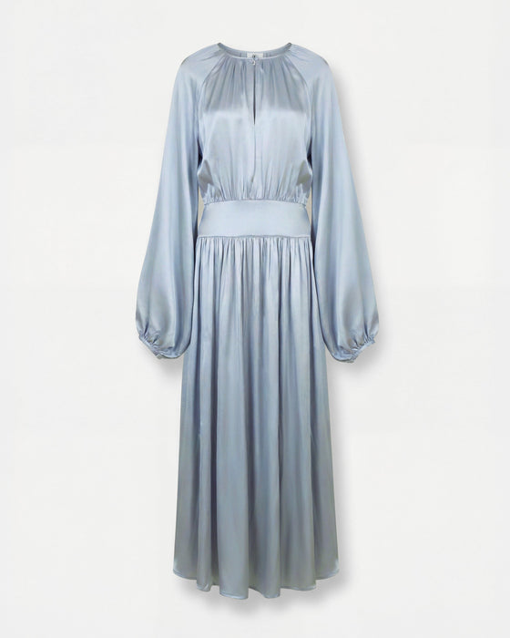Paula Dress Steel Blue