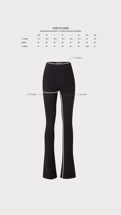 Stretto Pants Black