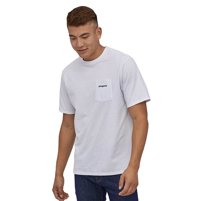 Line Logo Ridge Pocket Responsibiliti-Tee - White - Herr
