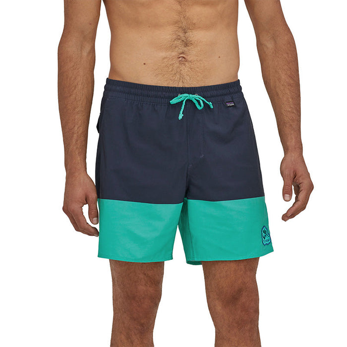 Hydropeak Volley Shorts 16 in. - Defend Our Oceans Santa Cruz Block: Tidepool Blue - Herr