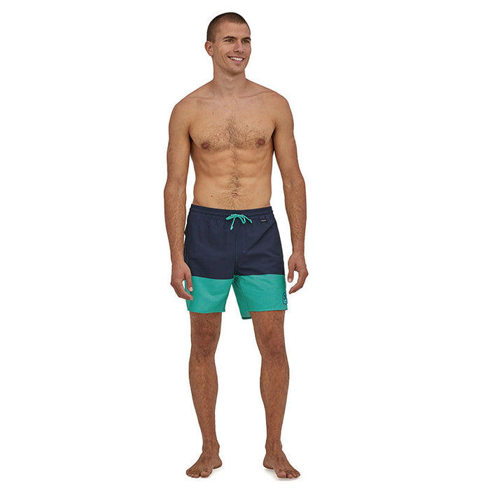 hydropeak volley shorts 16 in. - herr - defend our oceans santa cruz block tidepool blue